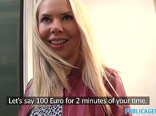 PublicAgent Russian blonde loves stranger